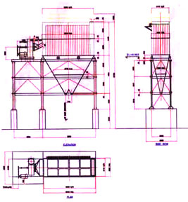 General Arrangement of Pulse Jet Bag Filter